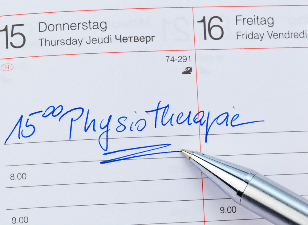 Kalender mit Physiotherapie Termineintrag